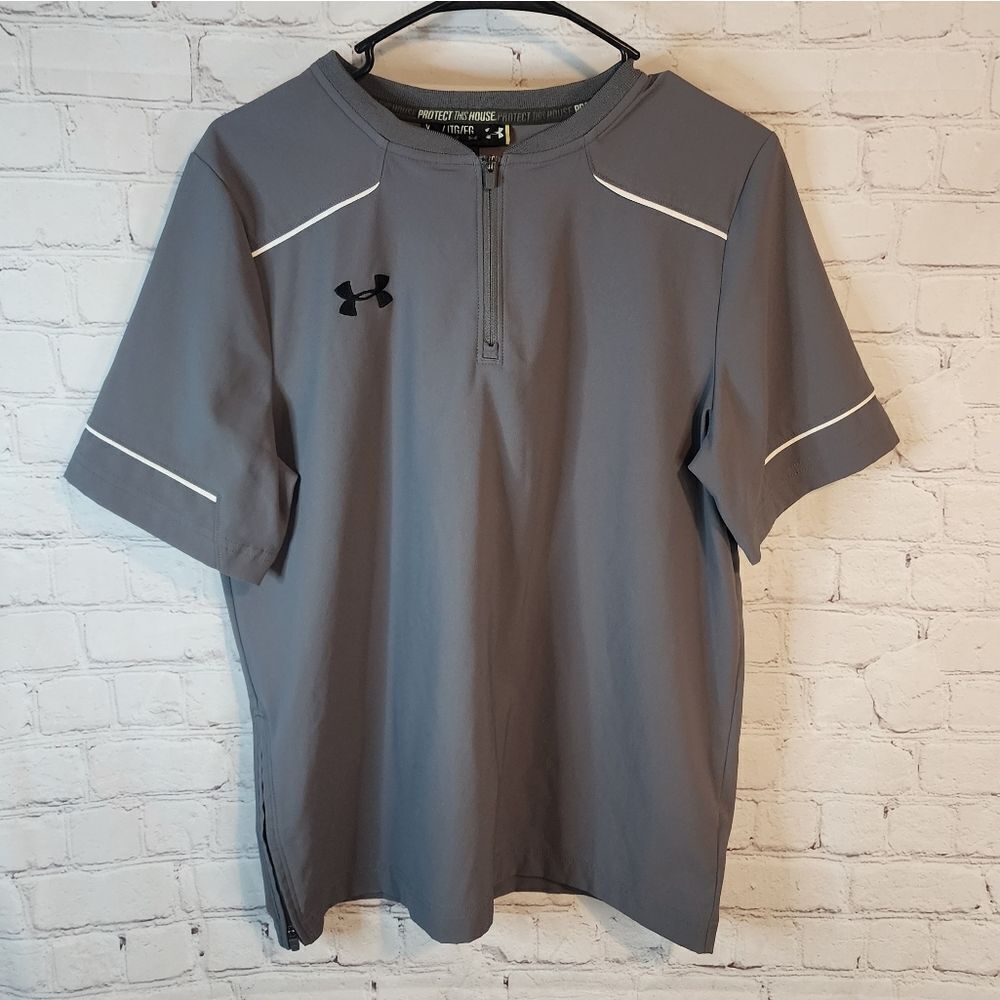 Boy's Under Armour "loose" zip-up polo shirt, size XL
